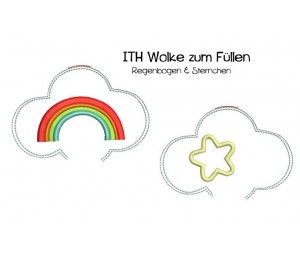 ITH Wolke mit Regenbogen & Stern - kostenlos für ehrenamtliche Sticker